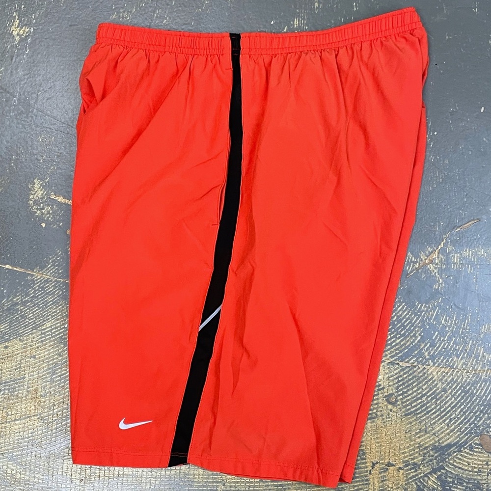 Nike Freedom 9” Running Shorts 373745-835 Large Infrared Black Challenger - Picture 3 of 15